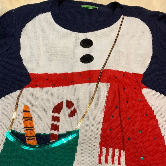 Snow woman christmas sweater NWT. - Picture 5 of 8